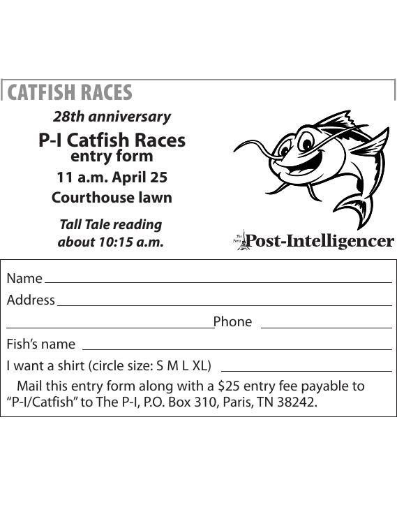 Catfish Race Entry Form