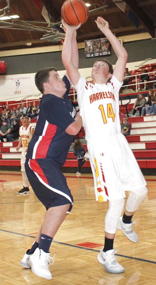Caden Delaney takes a shot