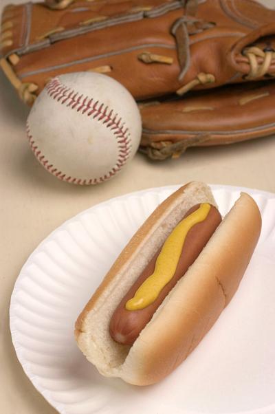 Baseball hot dog