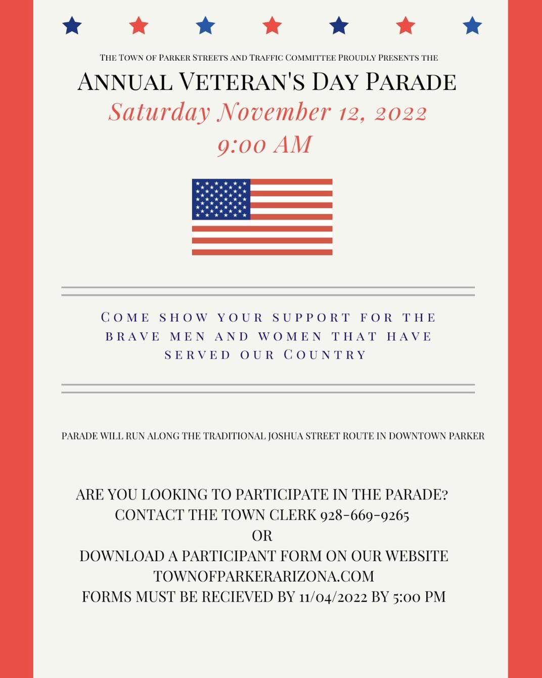 Veterans Day Parade Nov. 12 | News | Parkerpioneer.net