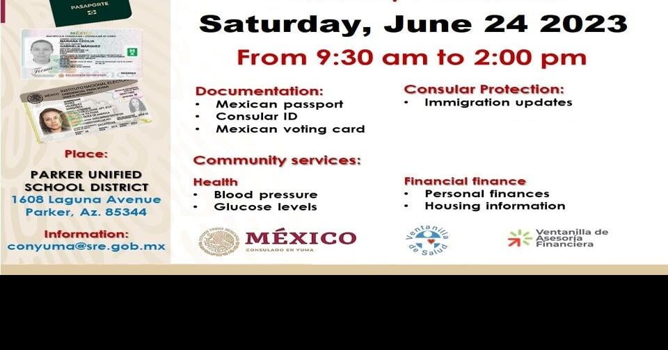 Mobile Mexican Consulate June 24 in Parker. News
