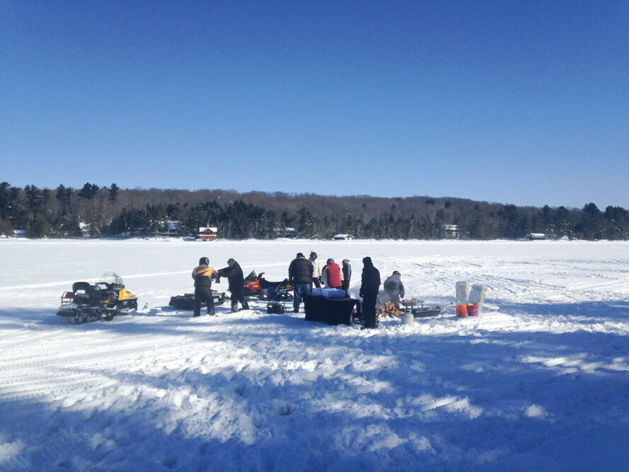 16 Ice fishing