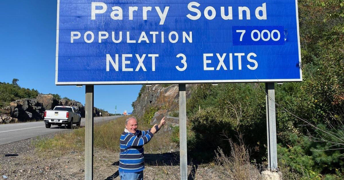 Parry Sound Sign Parry Sound's new population sign update reflects town's growth over ...