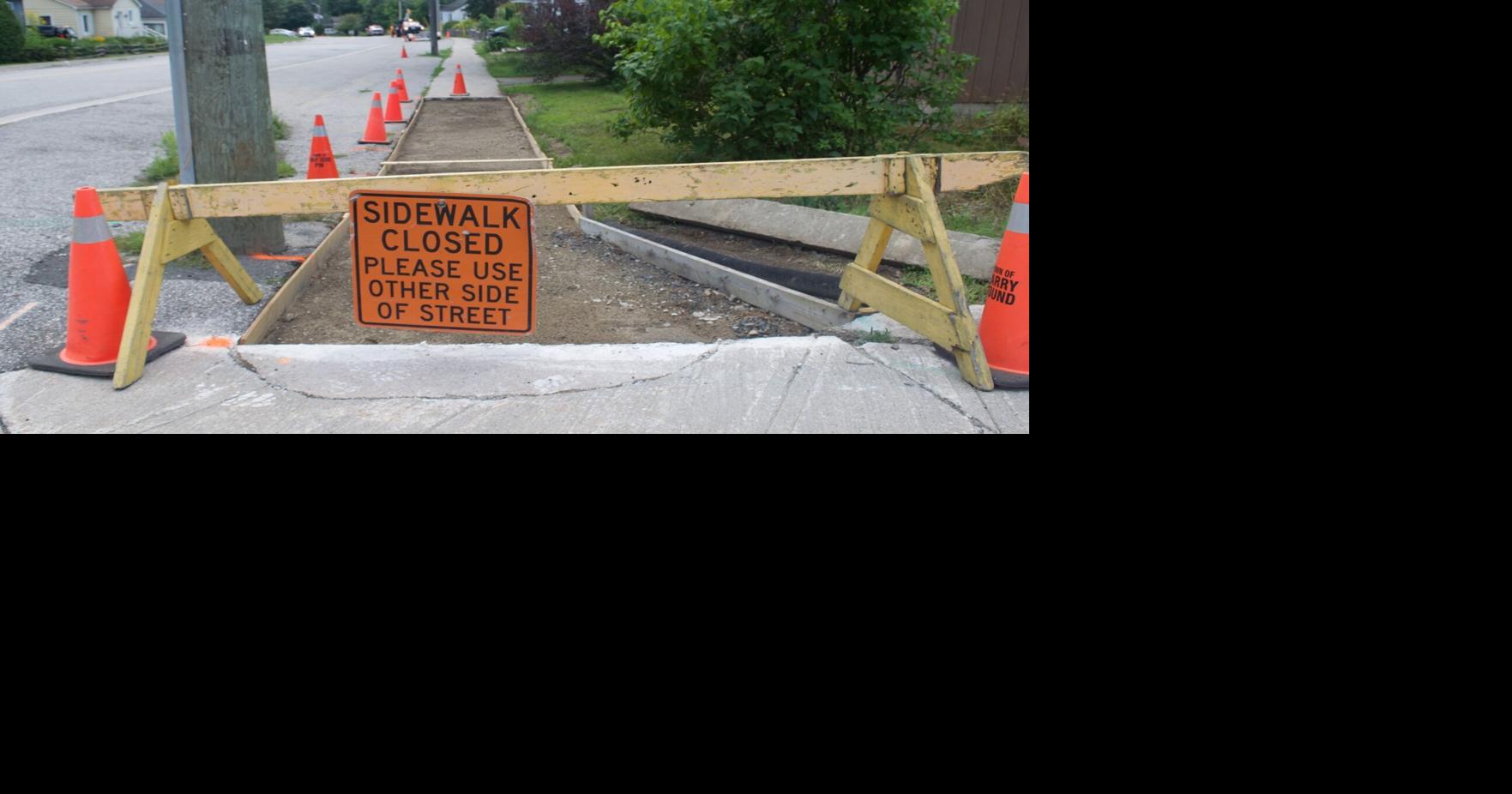WHAT'S GOING ON HERE?: Parry Sound closes sidewalks at Hillcrest Avenue ...