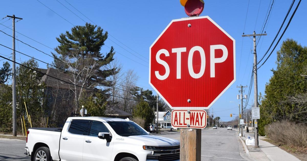 Parry Sound Sign Parry Sound eyes stop sign cameras at intersections