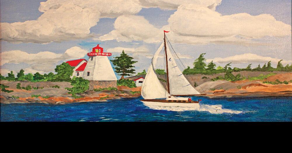 Pointe Au Baril artist known for vibrant paintings of Bay lighthouse