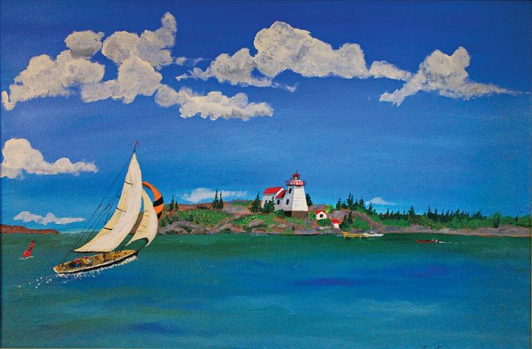 Pointe Au Baril artist known for vibrant paintings of Bay lighthouse