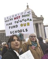 Oklahoma teachers converge on Capitol for increased spending