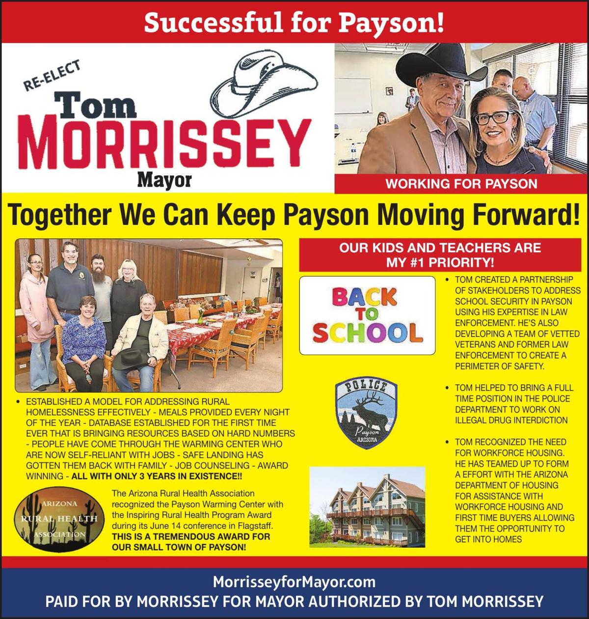 Re-Elect Tom Morrissey Mayor