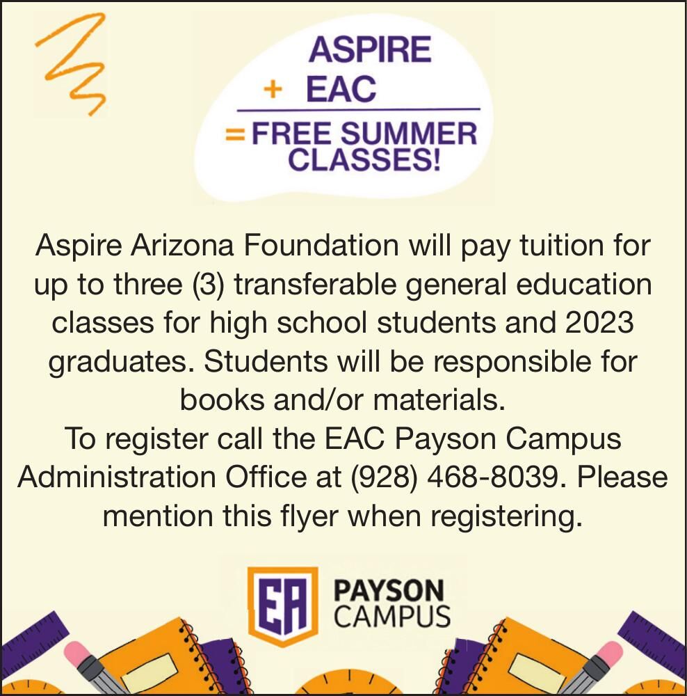 Free Summer Classes at EAC