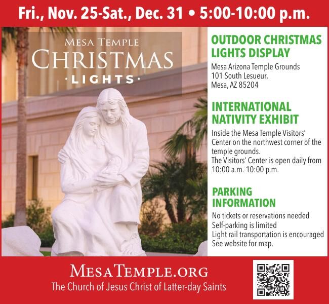 Mesa Temple Christmas Lights