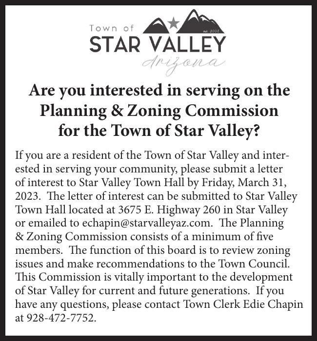 Town of Star Valley Planning & Zoning