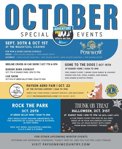 October Special Events in Rim Country