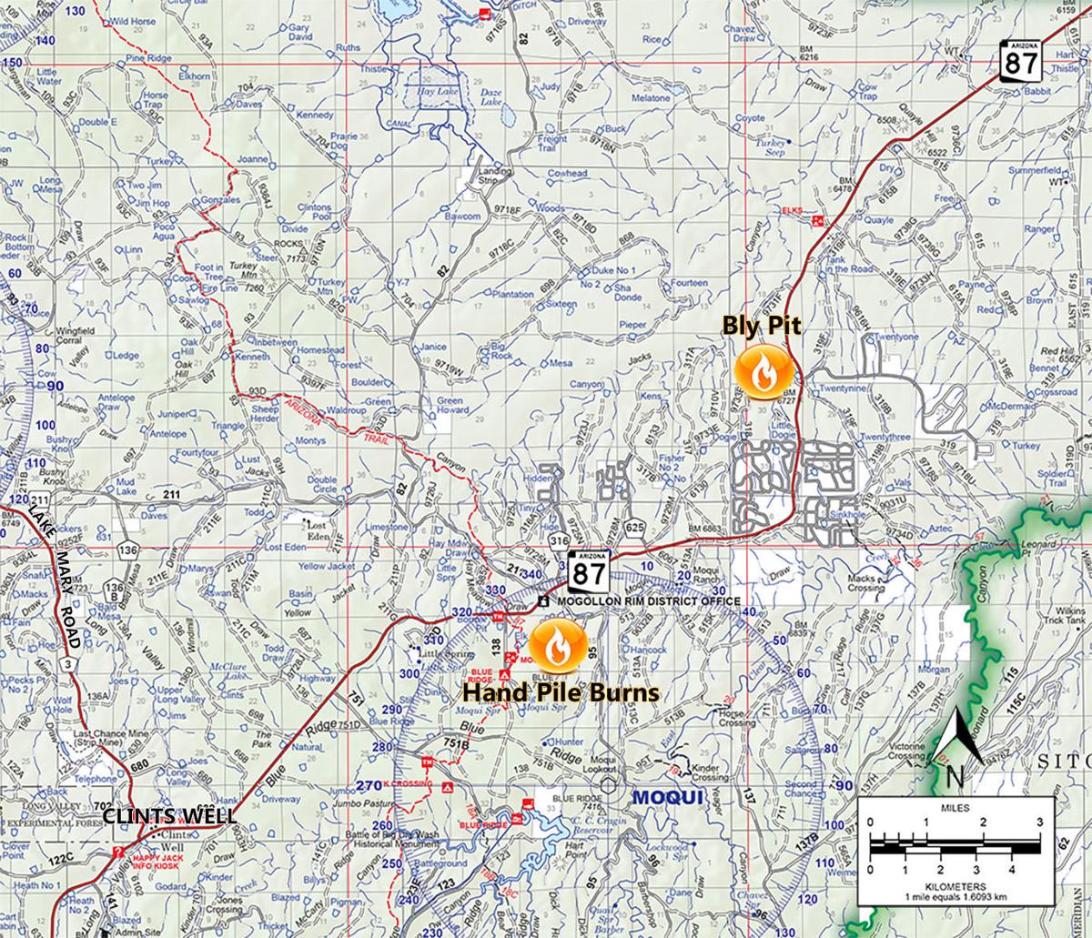 Pile Burns Tomorrow May Affect Happy Jack Blue Ridge Areas Forest Closures Fire Updates Paysonroundup Com
