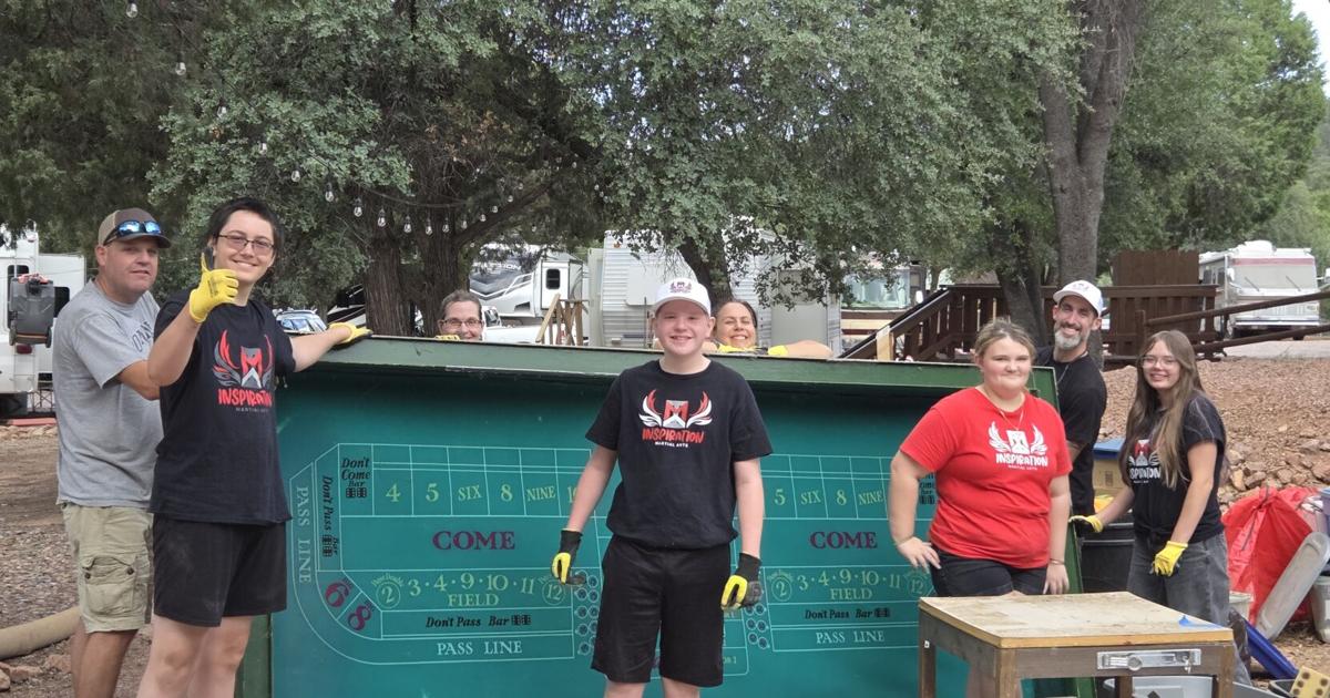 Inspiration Martial Arts volunteers help Elks Lodge
