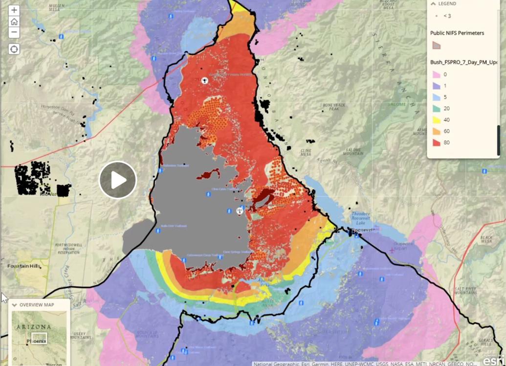 Bush Fire now more than 100,000 acres Forest Management Wildfires