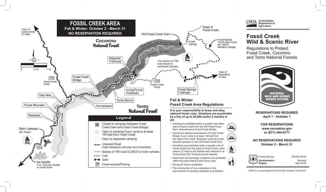 Fossil Creek permit reservations open Wednesday for 2017 season ...