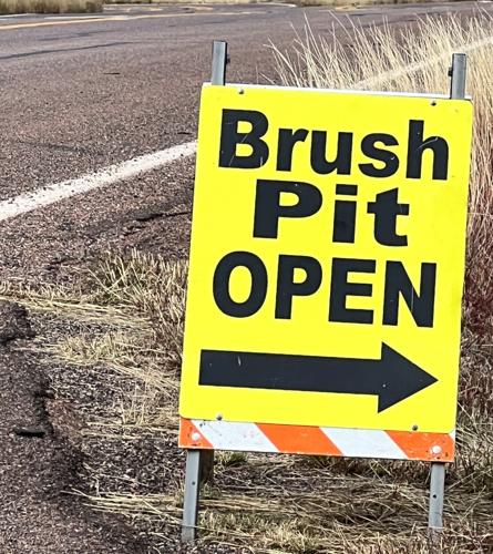 brush pit sign