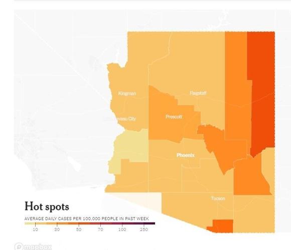 Gila County COVID cases decline but rates still nearly three times