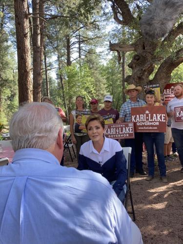 Gubernatorial candidate Kari Lake visits Pine | Local News ...