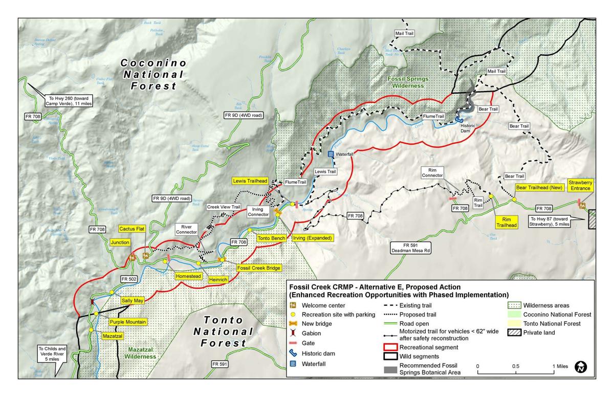 Fossil Creek Az Map Forest Service 'Preferred' Plan Would Double Fossil Creek Traffic | Local  News | Paysonroundup.com
