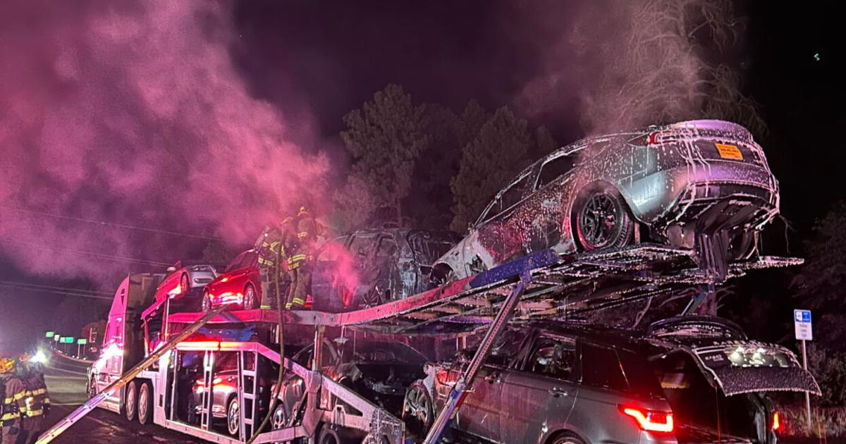 Overheated brakes spark semi-truck fire on SR 260