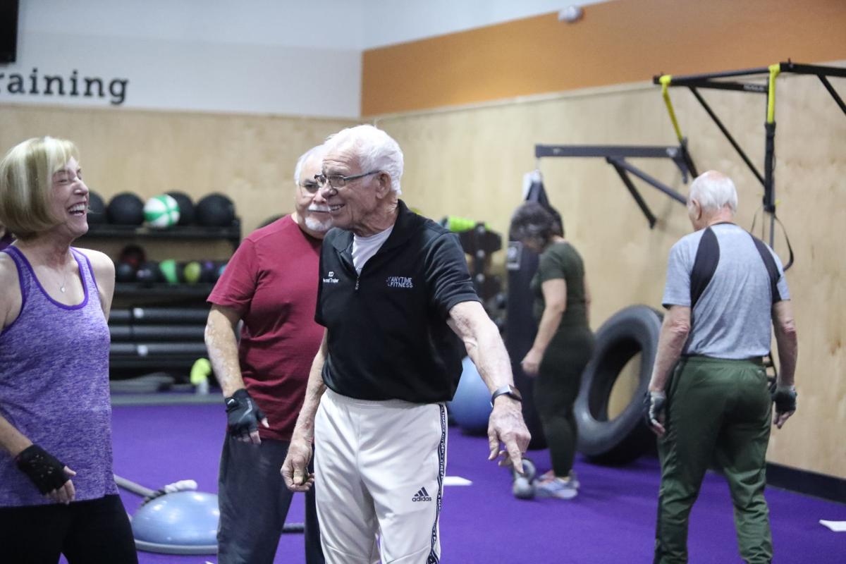 Trainer gets the most out of seniors at Anytime Fitness in