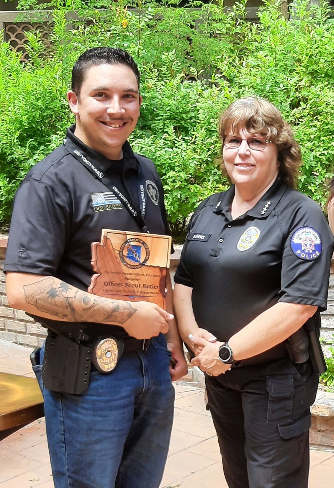 Tonto Apache officer recognized Crime Law Enforcement