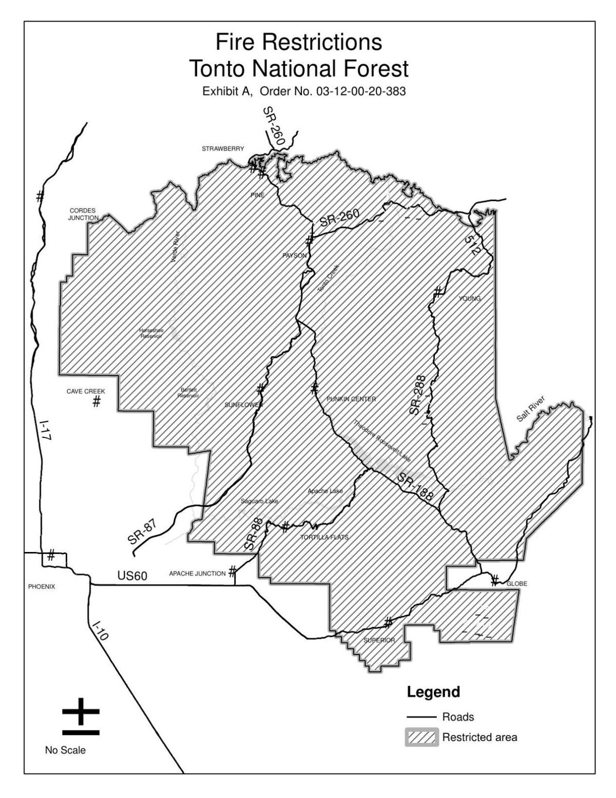 Map of fire restrictions