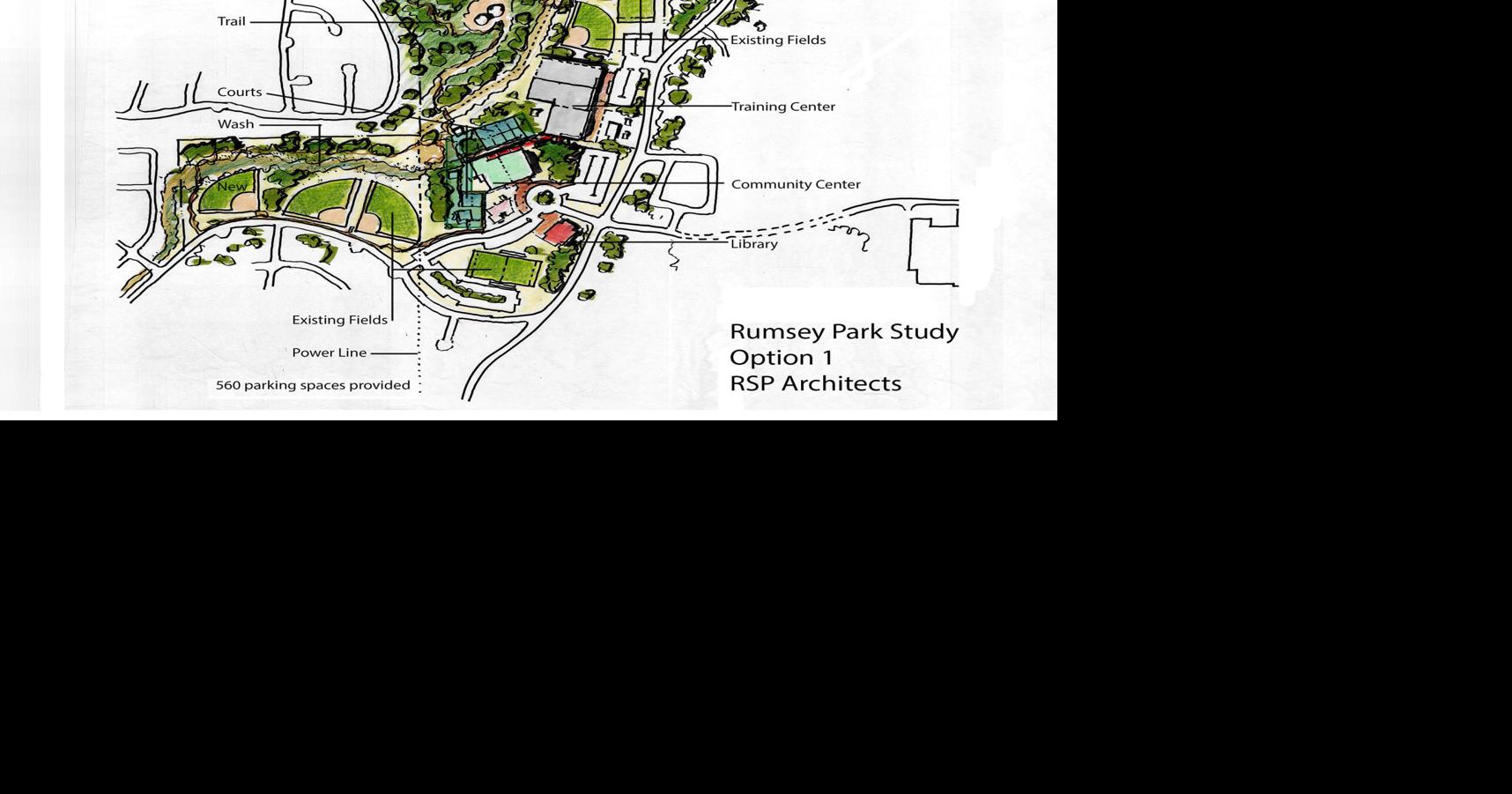 Three options for Rumsey Park unveiled Local News