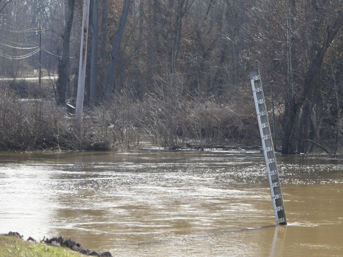 Patoka River rising