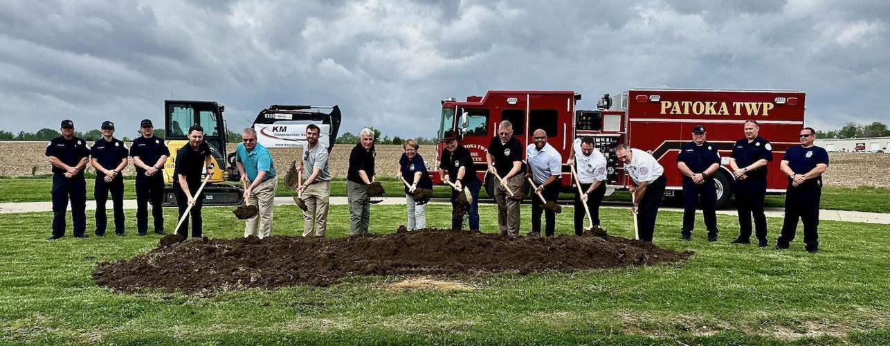 Patoka Dapl Patoka Township breaks ground on fire station expansion | Local News ...