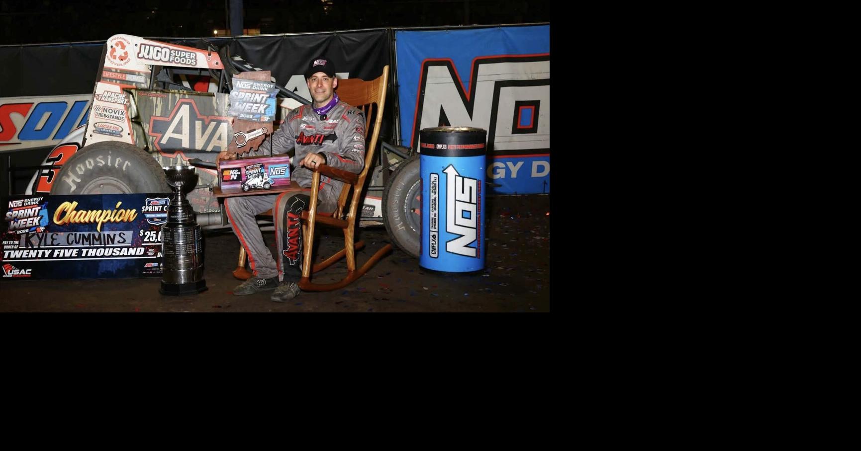 Kyle Cummins wins 2026 Indiana Sprint Week championship