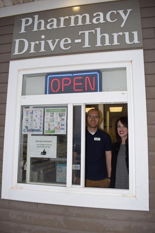 Responsible social distancing - Pharmacy provides drive-thru service