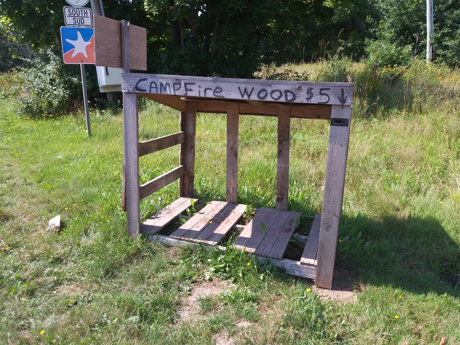 Roadside discount firewood stand