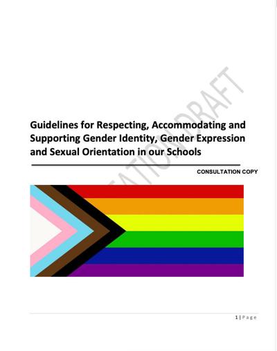 Gender Diversity guidelines for schools based on Human Rights Act | The ...