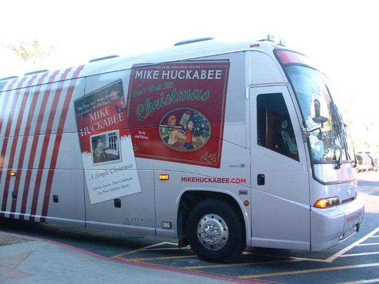 Mike Huckabee Signs Christmas Books At Barnes Noble