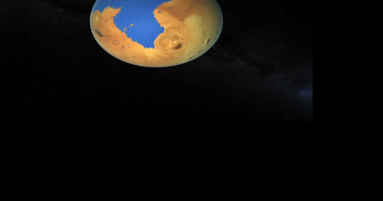 That one time the red planet was half blue