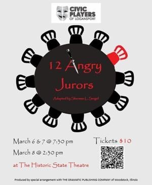 Civic Players of Logansport present '12 Angry Jurors' this weekend