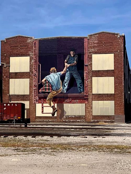 Mural photo stand-alone