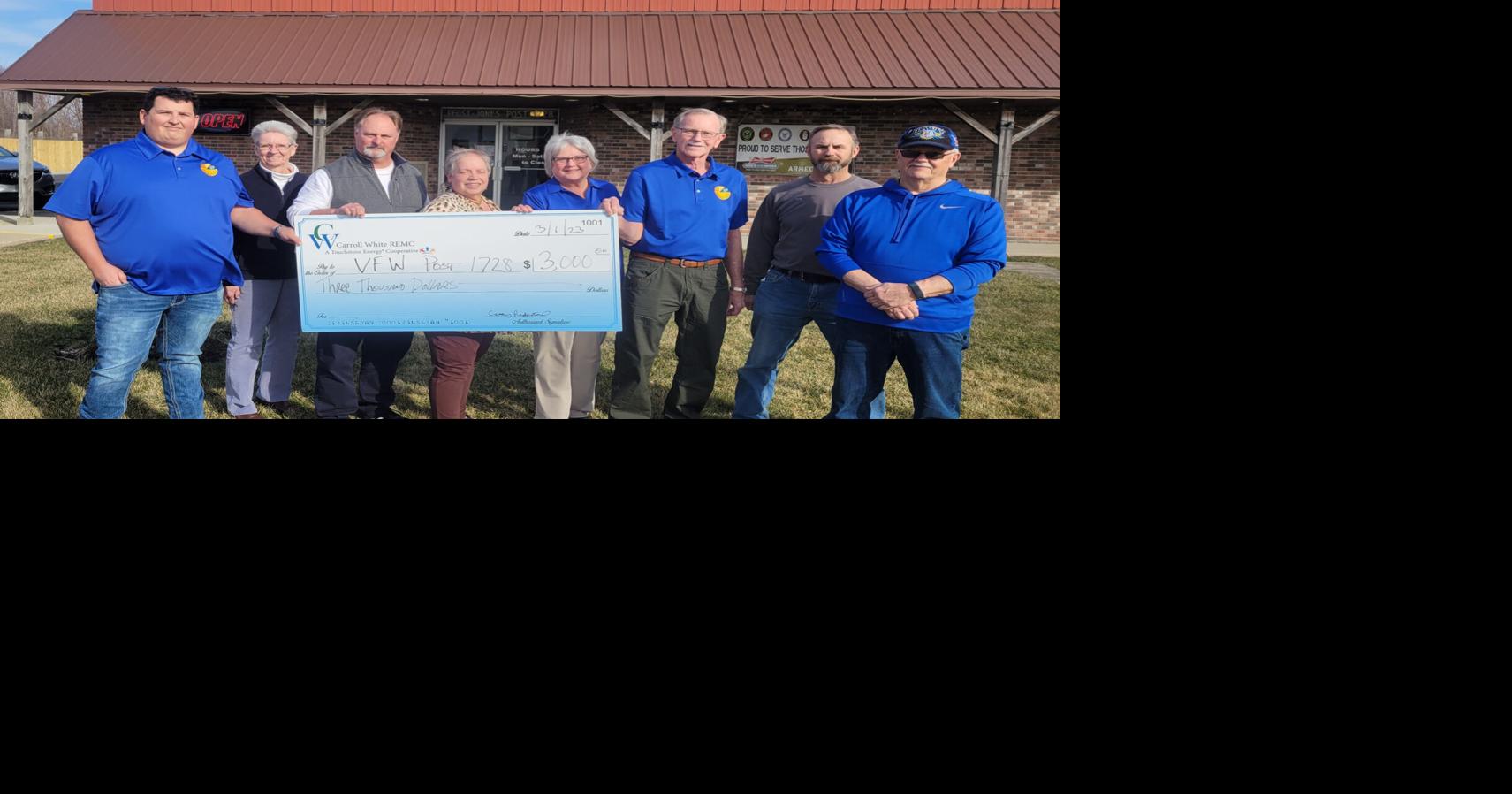 VFW Winamac Post receives 3,000 gift News