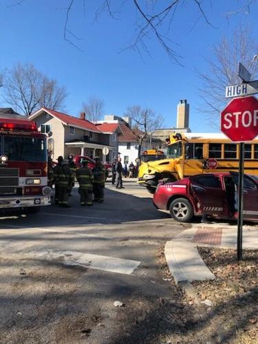 No injuries after car and school bus collide in Logan | News ...