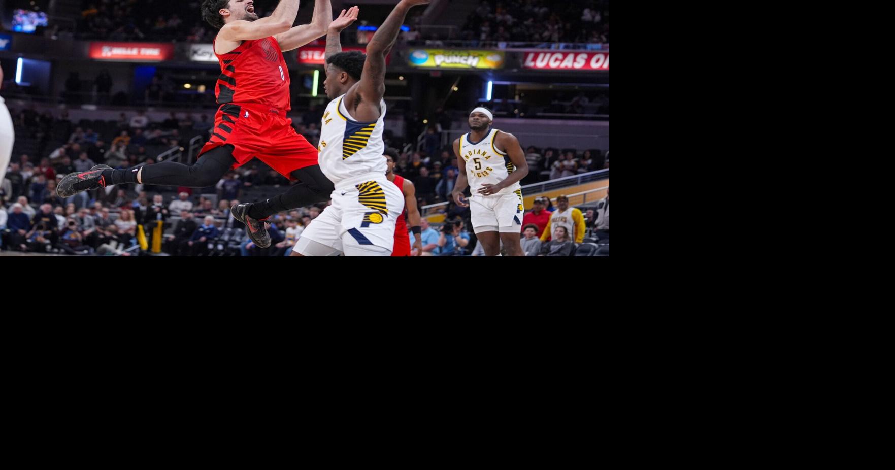 Blazers beat Pacers 127-119; Indiana's skid hits 15 games