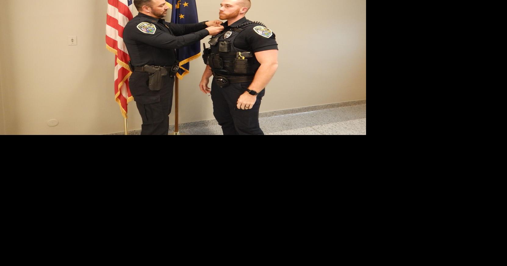 Logansport Police Department Patrolman Andrew Haney promoted to