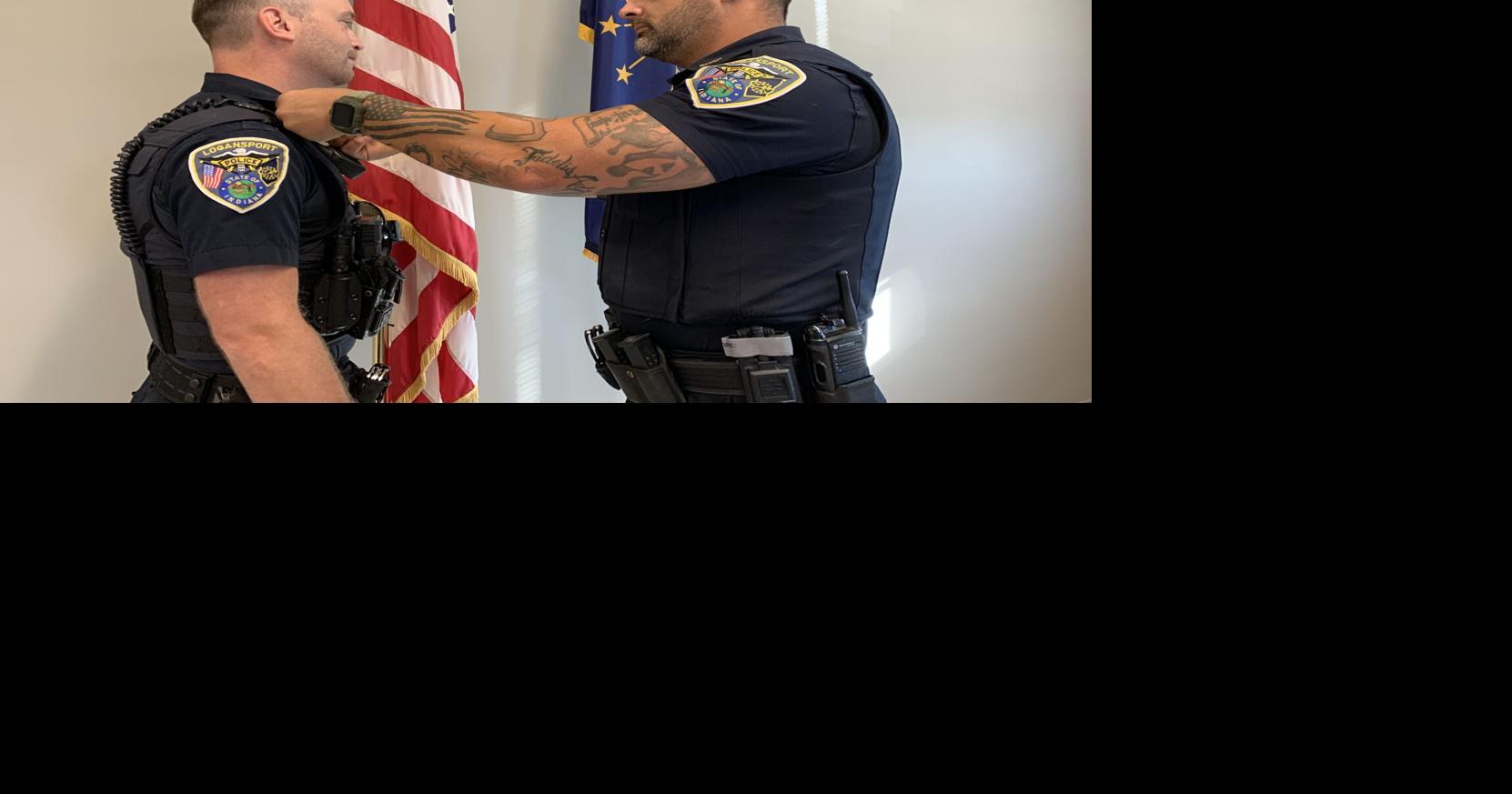 Logansport Police Department promotes Cody Koedam to sergeant rank