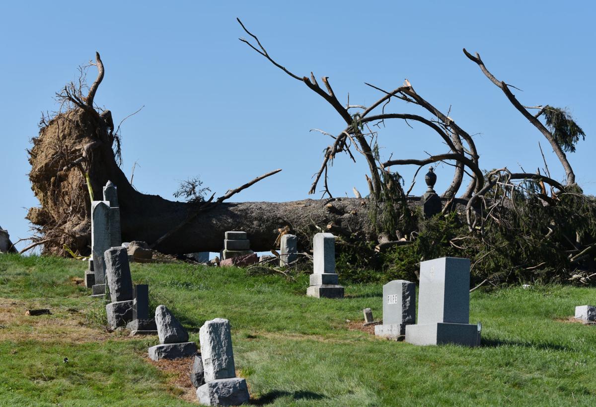 Tornadoes damage Miller Cemetery