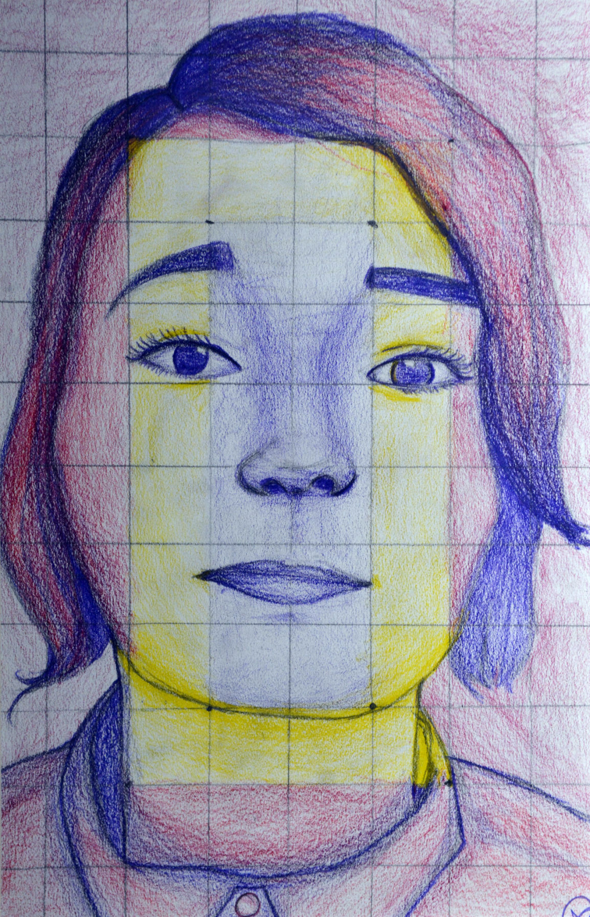 03 Colored Pencil Face