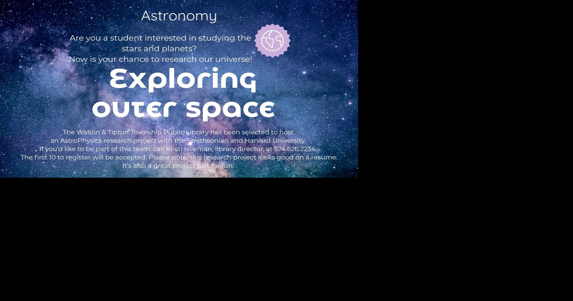 Education briefs: AstroPhysics research project…