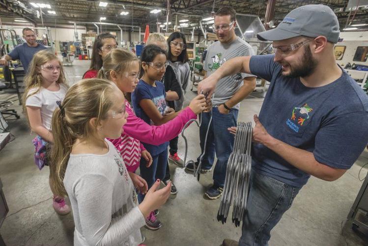 Hundreds of students tour Myers Spring during Manufacturing Day 2017