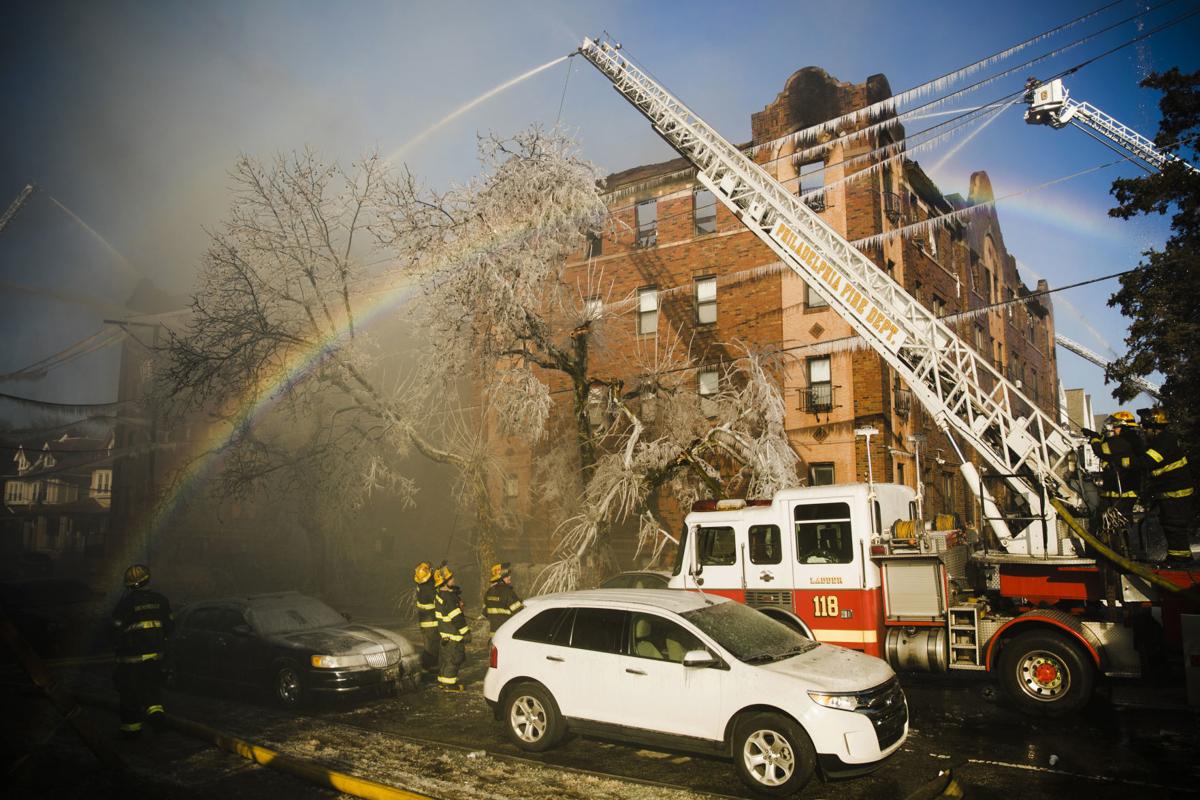 West Philly apartment building goes up in flames, displaces dozens